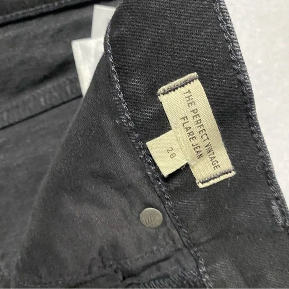 Madewell The Perfect Vintage Flare Jean Black 28 - Picture 3 of 8